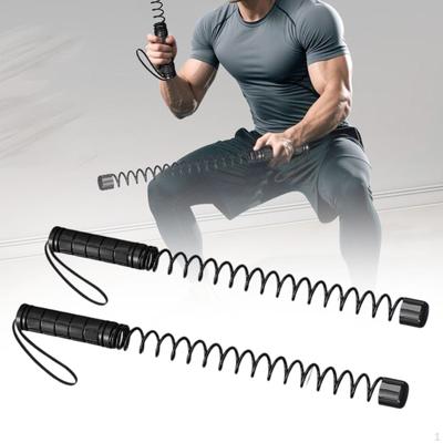 2 Stück Seillose Battle Ropes für Erwachsene Krafttraining Workout Heim-Fitnessstudio Schwarz