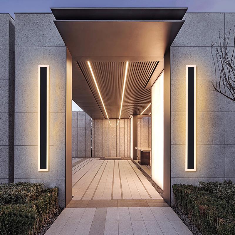 Outdoor Long Wall Lamp for Living Room, TV Background, Bedroom, and Study