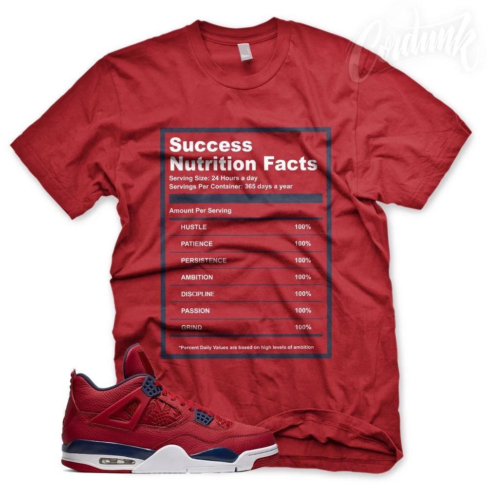 New Red SUCCESS FACTS T Shirt for J1 4 FIBA Gym Red S