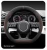 Ultra-Thin Non-Slip Suede Steering Wheel Cover, Fits 25/26 Mercedes-Benz EQE, Winter-Ready
