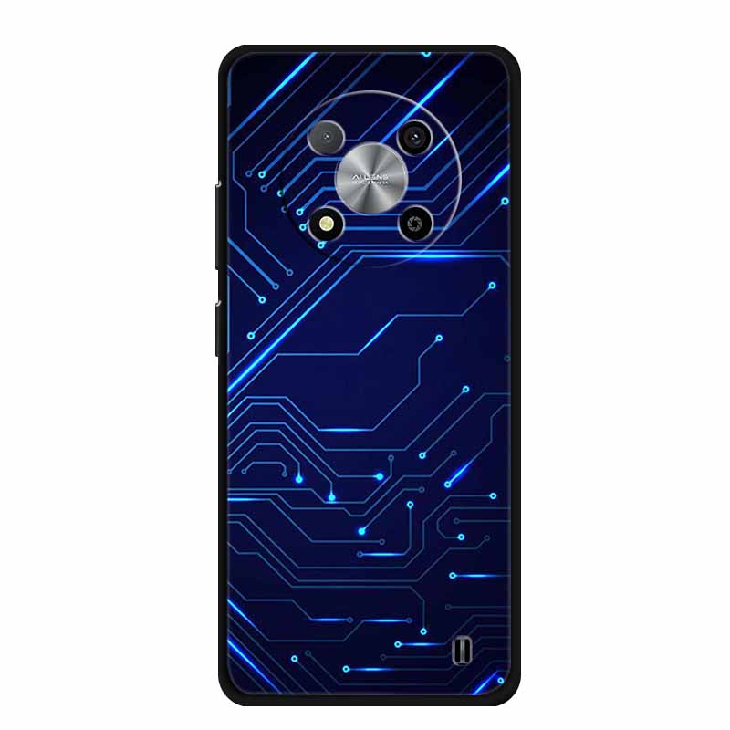 Capa Para ZTE Blade A73 5G Animais Silicone Macio TPU Capa de Telefone Para ZTE Blade A73 5G 7160N Capas Lobo Fruta Estampada Fofa Coque