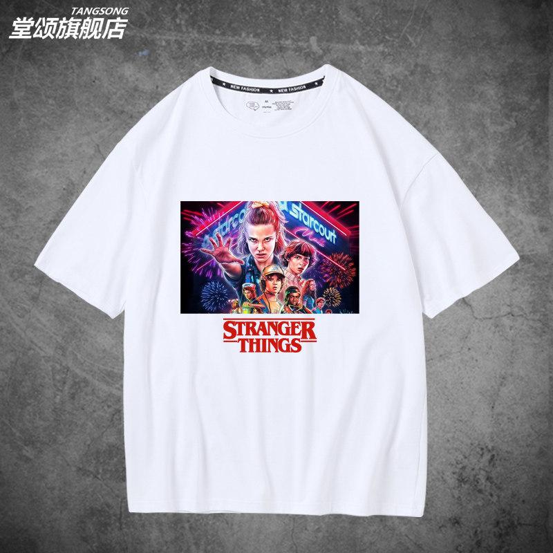 American TV Series Print Cotton Shortsleeved Tshirt for Men and Women Trendy and Fashionable Clothing