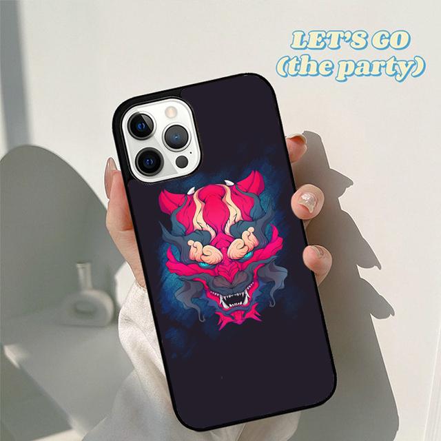 Autumu Japanese samurai oni mask Phone Case Cover for iPhone 16 15 12 mini 11 13 14 Pro Max SE 2020 Apple 6S 7 8 Plus Coque