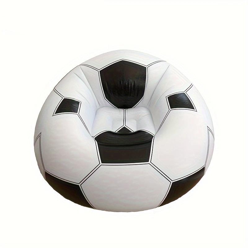 115x115x80cm Inflatable Football Sofa Single Person PVC Portable Foldable Lounge Chair for Outdoor Nap Simple Square One Person 115x115x80cm