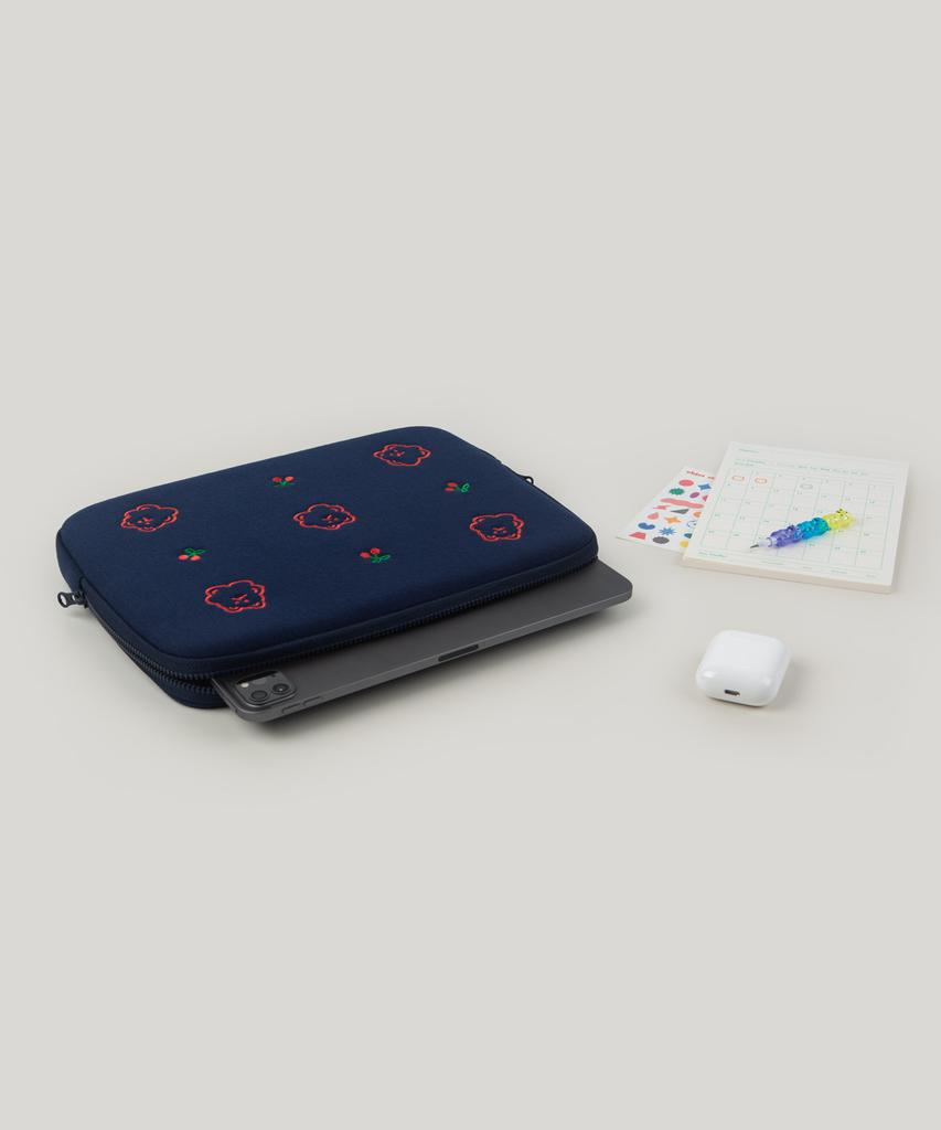 All New Frame Embroidered Pocket Laptop Pouch Cherry Jelly Bear (Ipad/13/14/15 Inch)