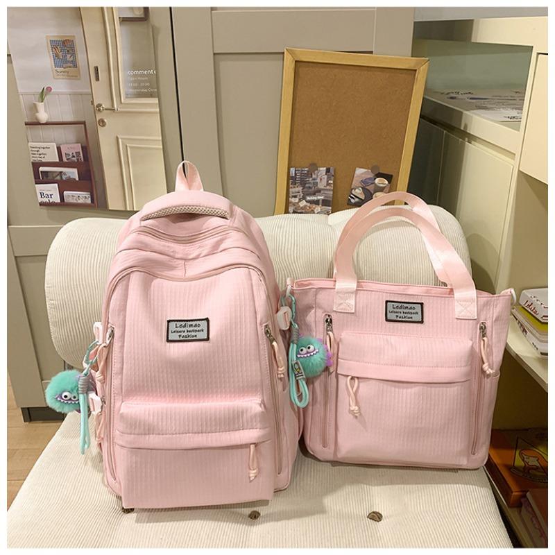 School Bag New High Value Fresh Sweet Candy Color Backpack Junior High School Students Lightweight Travel Backpack