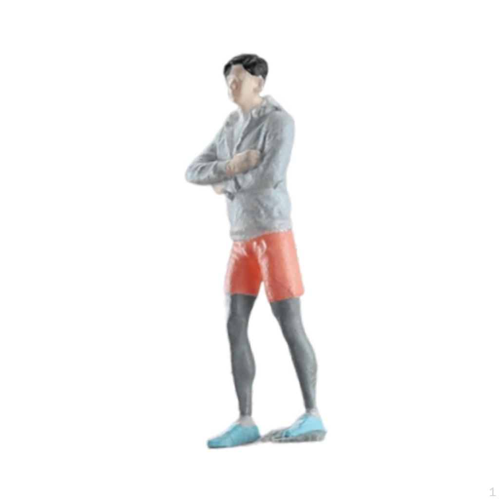 1/64 Mini Figure Model Artwork Centerpiece Home Decoration Artificial Sculpture Simulation People
