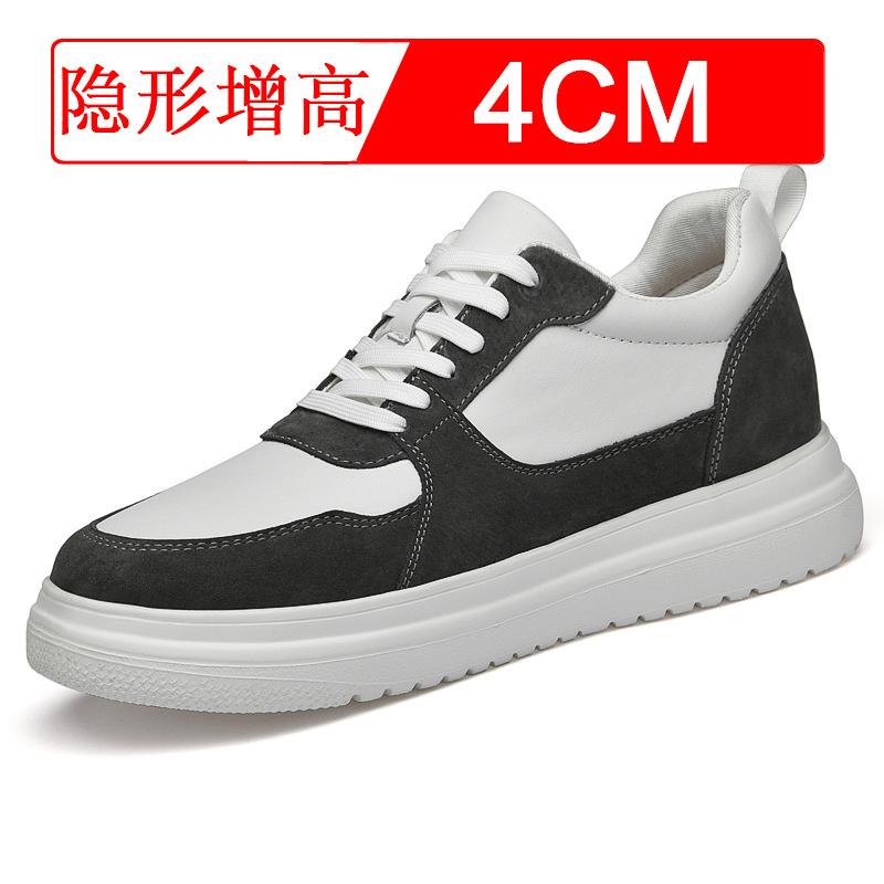 Invisible Inner Heightening Men's Shoes 8CM Sports Shoes Breathable British Heightening Shoes Men's 6 Casual Board Shoes