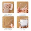 10Pcs Strong Double-Sided Adhesive Pads 2.4inch Waterproof Nano Gel Stickers for Wall Mount DIY Home Office Use