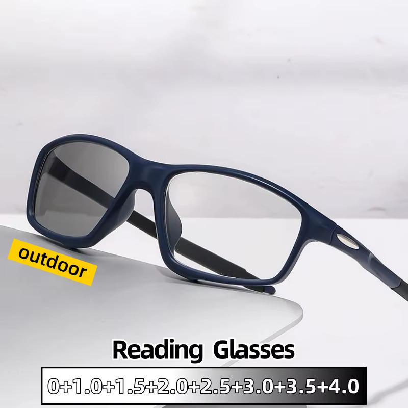 New Photochromic Presbyopia Glasses Ultra Light Unisex Eyeglasses Men Women Outdoor Sports Reading Eyewear Diopter 0 To +4.0