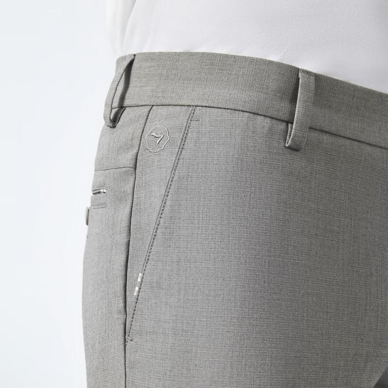 Qipai Men's Linen Blend Slim Straight Casual Pants