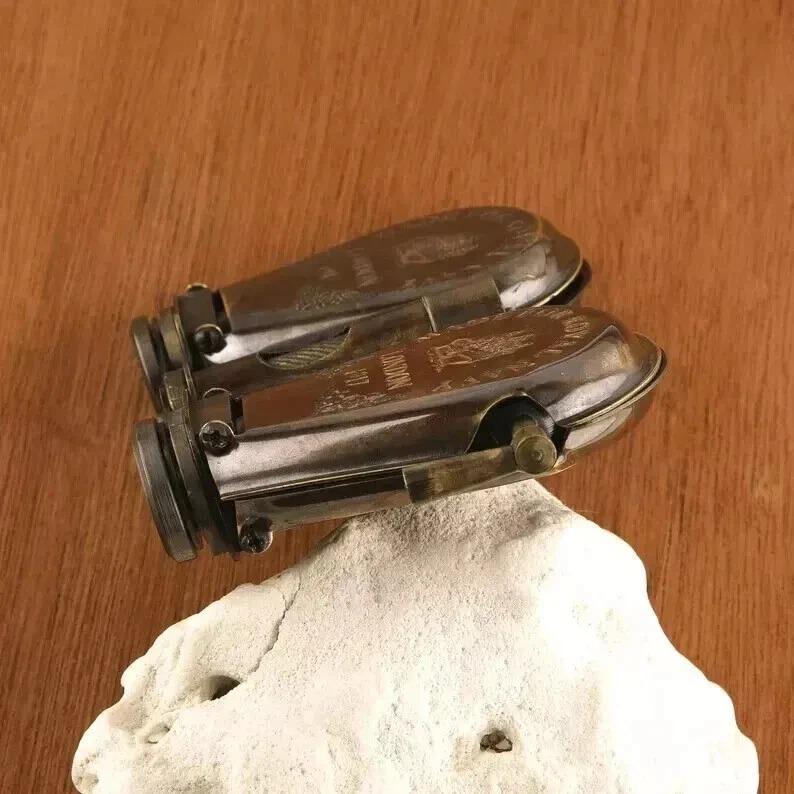 Antique Binocular Telescope Spyglass Maritime Antique Brass Nautical