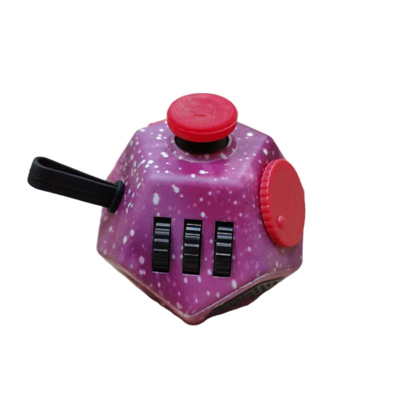 12 Sides Decompression Dice Sensory Toys Stress Relief Fingertip Toys Portable Fidgeting Dice Toys For Kids Adult