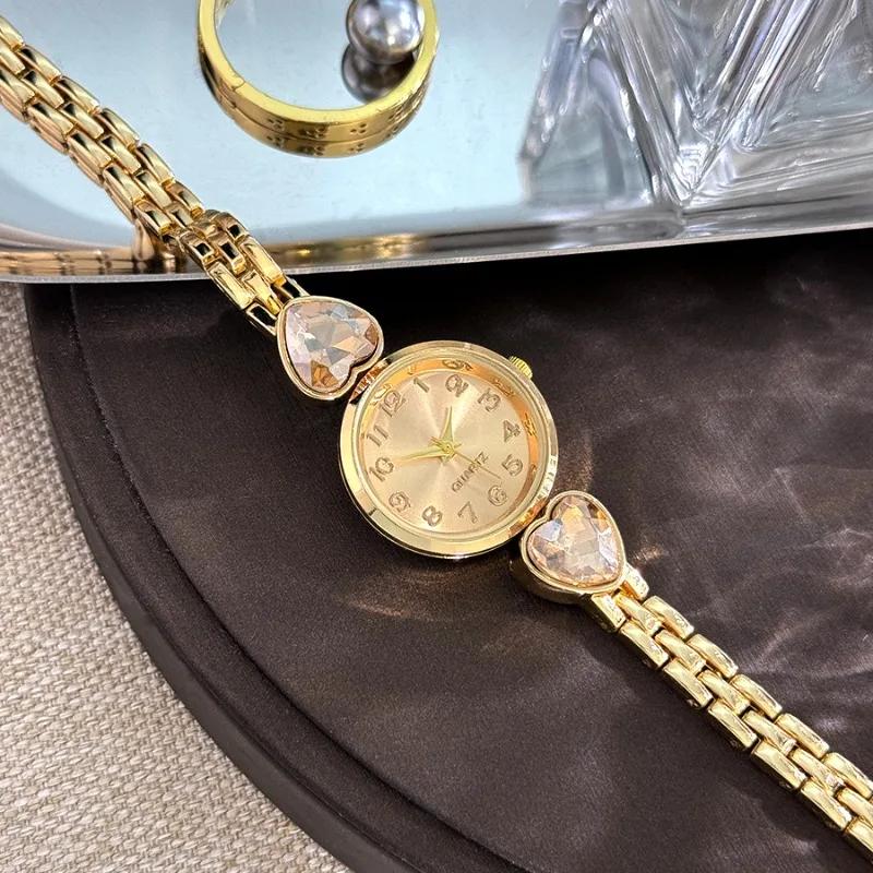 High Quality Gold Women Bracelet Watches for Ladies Wrist Watches Top Brand Luxury Elegant Women Dress Quartz Watches Minimalist