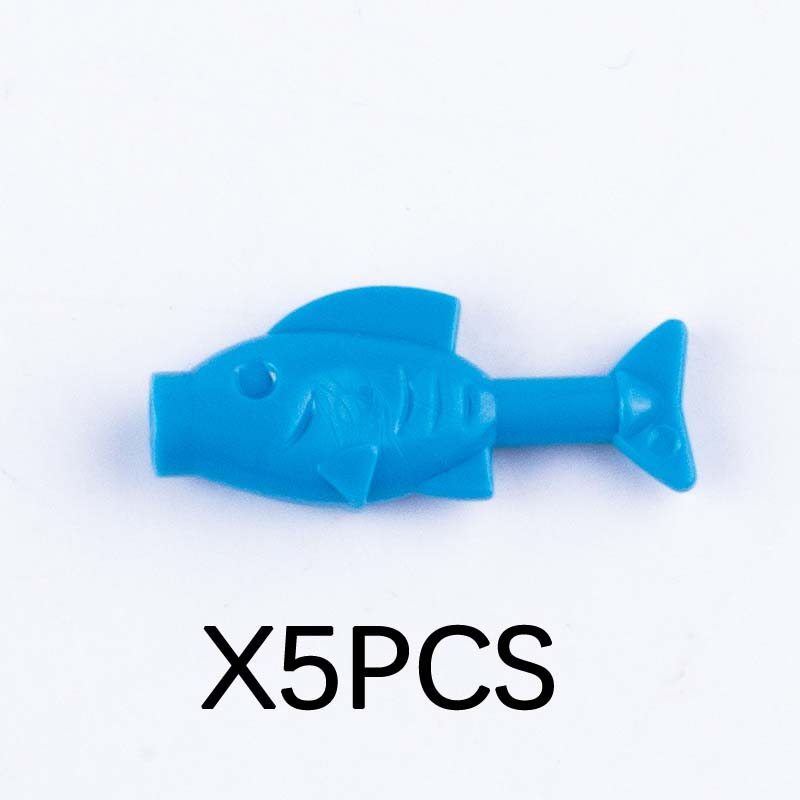 MOC Animal Building Blocks DIY Pig Fishes Octopus Penguin Turtles Figures Toys Set City Farm Zoo Accessories Bricks Kid Gift
