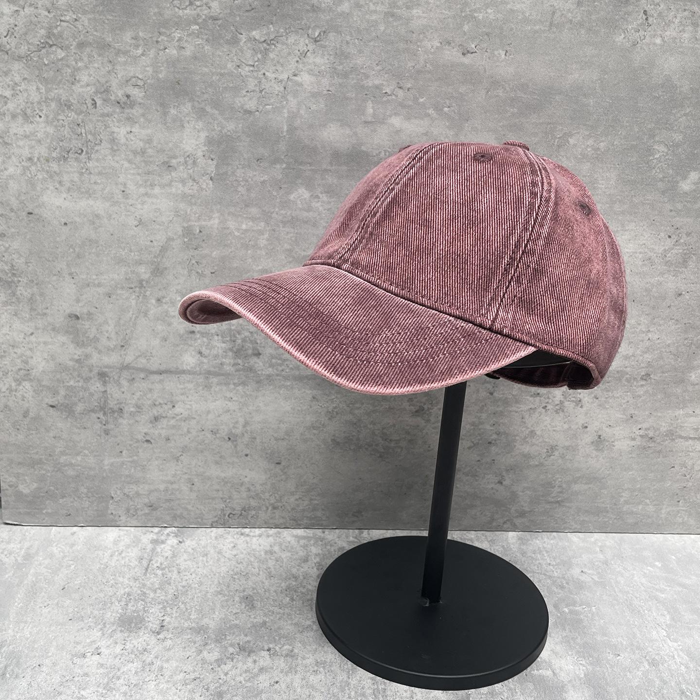 

High Quality Ins Wind Retro Retro Washed Denim Baseball Cap Men And Women Autumn Big Brim Soft Top Cap Temperament