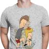 Beavis Butthead Toilet Fun TShirts Aesthetic Men Cartoon Rock Comic Punk Metal Funny Christmas Tees T Shirts Homme
