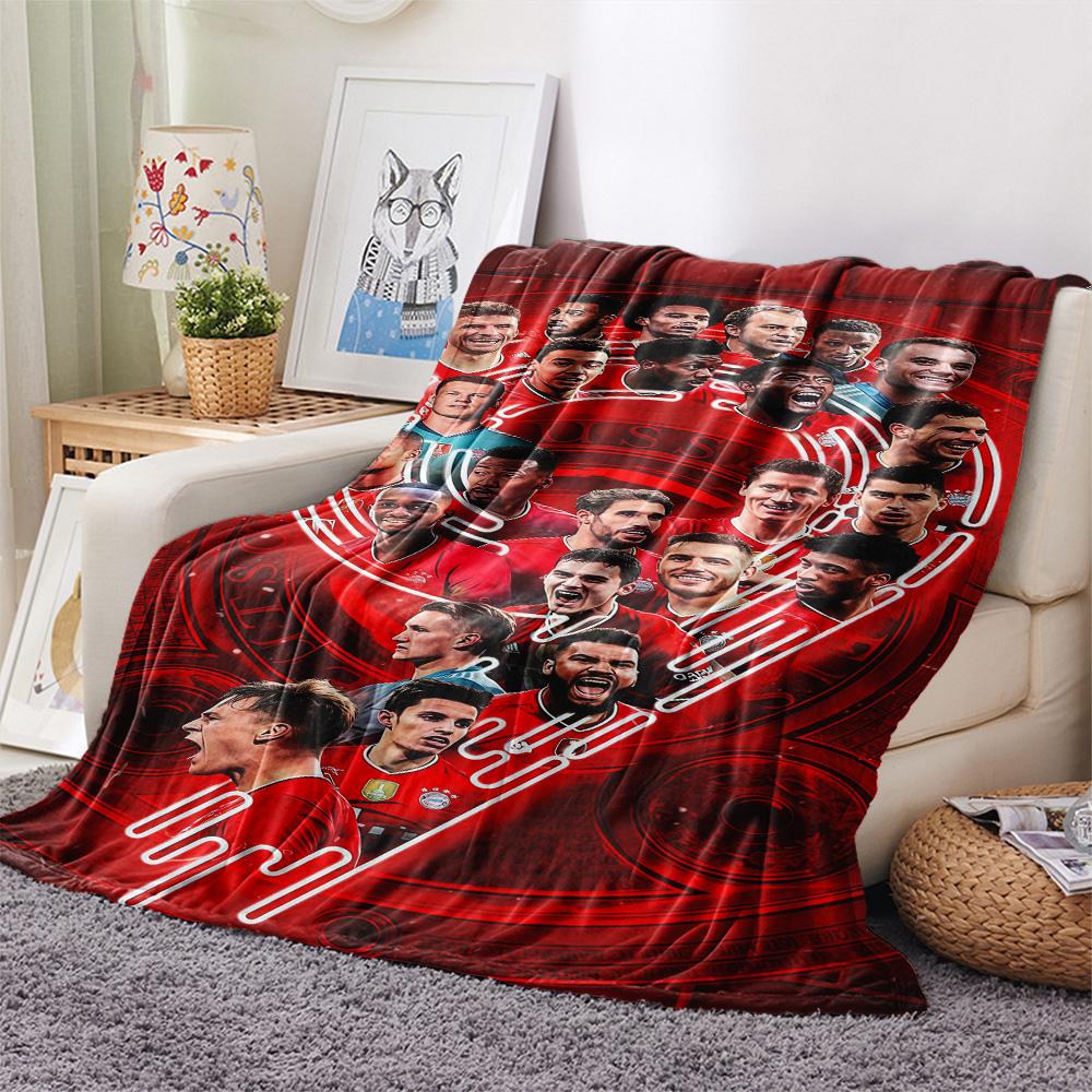 FCB Print FlAannel Blanket, High quality Comfortable for All Seasons, Home Decor, Warmth and Comfort
