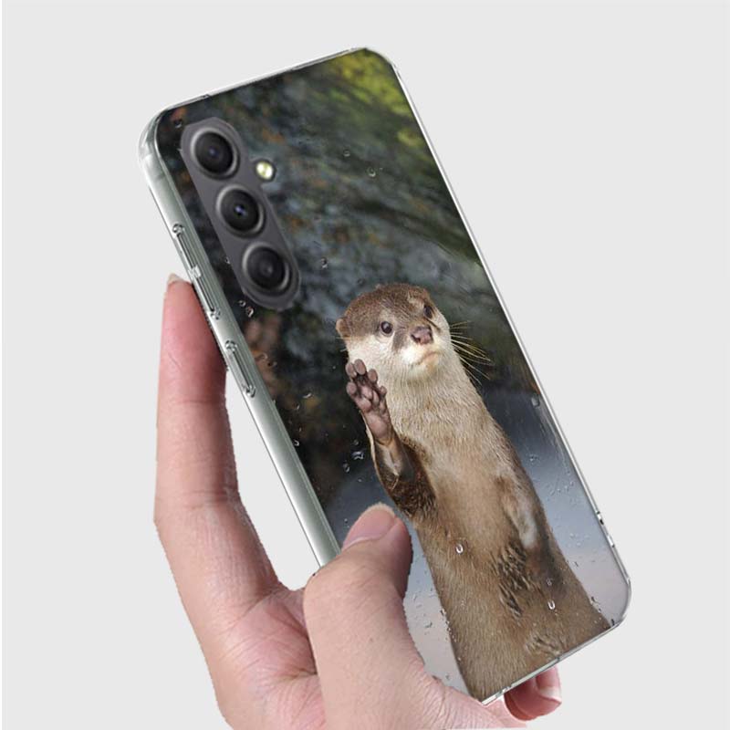 Cute Animals Otters Phone Case for Samsung A16 A26 A36 A56 A17 A37 A57 A07 A06 A02S A03 A04S A05S Galaxy Note 20 10 A50S A71 A51