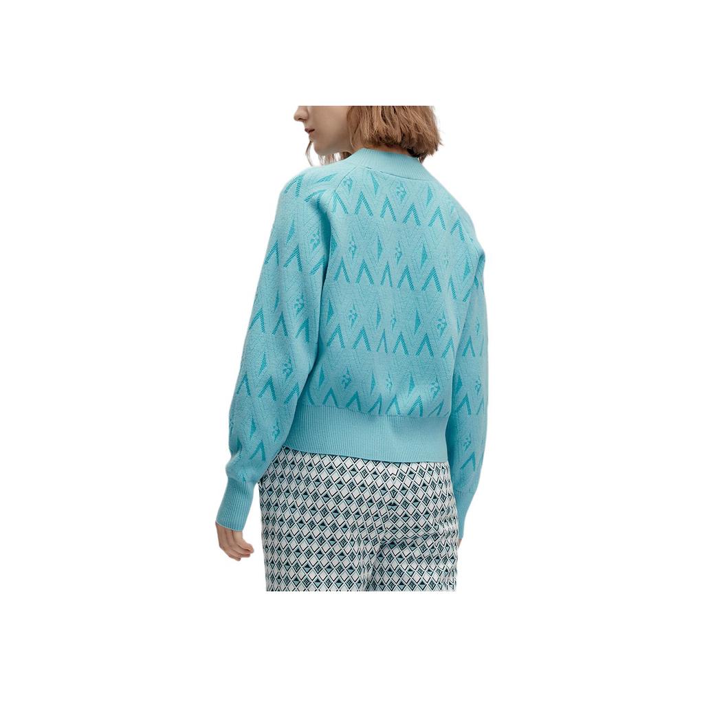 Fila Emerald Solid Color Round Neck Casual Long Sleeve Sweater Women Sweater F11W414404F-ZA