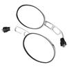 2Pcs Motorcycle Modified Round Rearview Mirror Chrome Rear View Side Mirrors