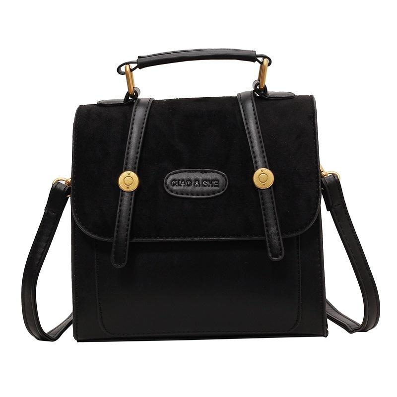 Versatile Small Bag Women's New Contrasting Color Fashion Backpack Commuter Messenger Bag