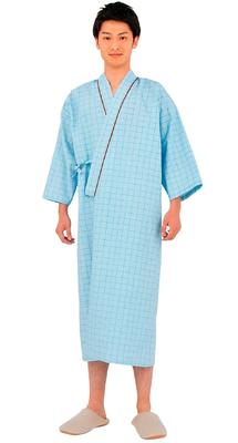 Patientenhemd (unisex) 59-441 Blau L /0-9801-03