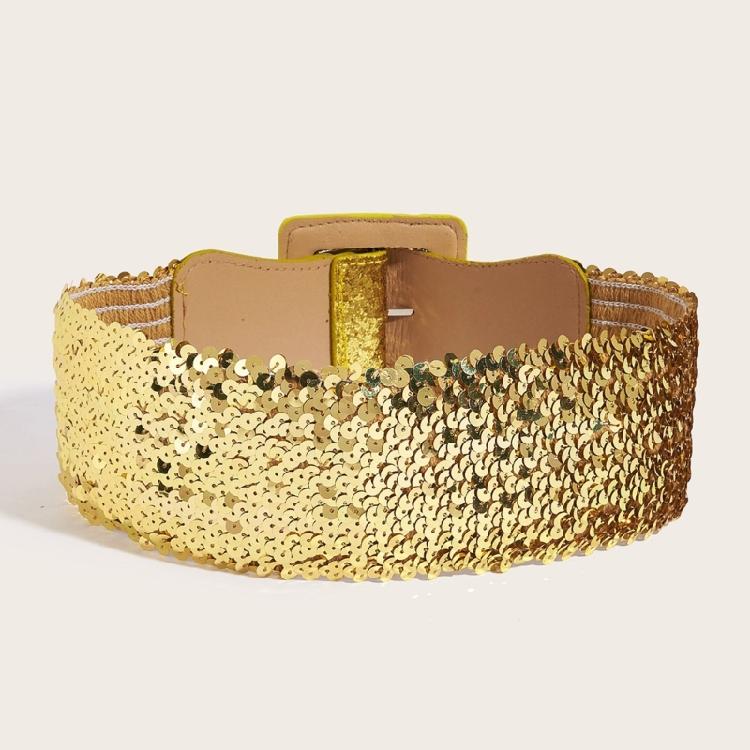 Waist Belt Chain Punk Glitter Buckle Underbust for Casual Costume Belt for Party