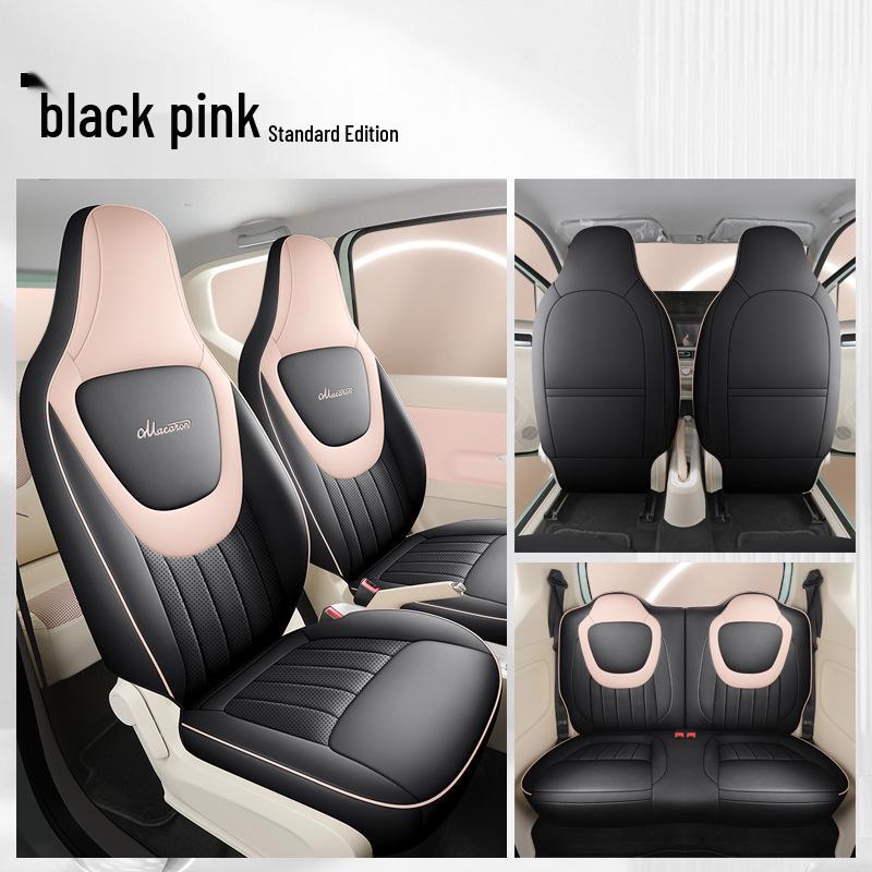 2024 Wuling Hongguang MINI Macaron Car Seat Cover, Third Gen, Cartoon Design, Universal Fit, Full Coverage for All Seasons, 170km.