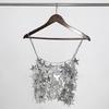Women Star Sequins Crop Top Skirt Nightclub Party Sexy Tassel Body Chain Jewelry