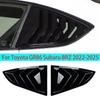 For Toyota GR86 Subaru BRZ -2025 Car Rear Louver Window Side Shutter Cover Trim Sticker Vent Scoop ABS Carbon Accessories