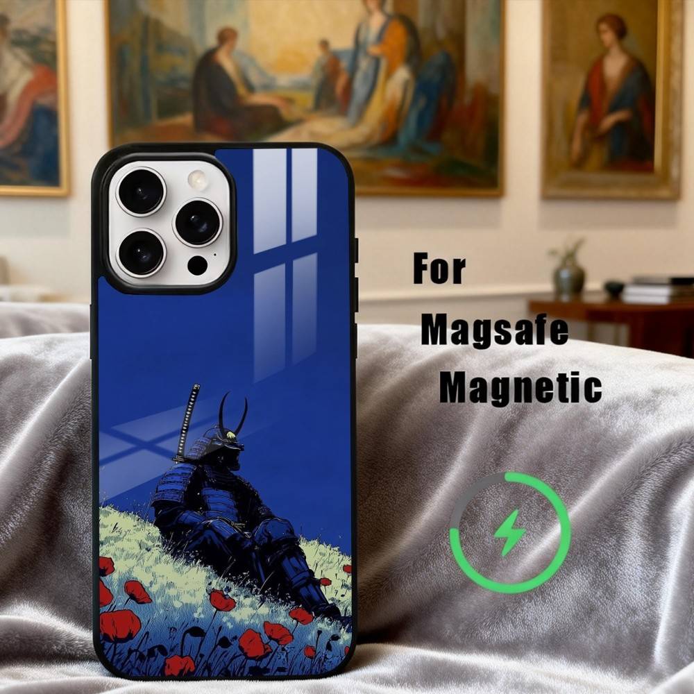 J-Japanese B-Bushido S-Samurai  Phone Case For iPhone17,16,15,14,13,12,11 Plus,Pro Max Magnetic For Magsafe Wireless Charging
