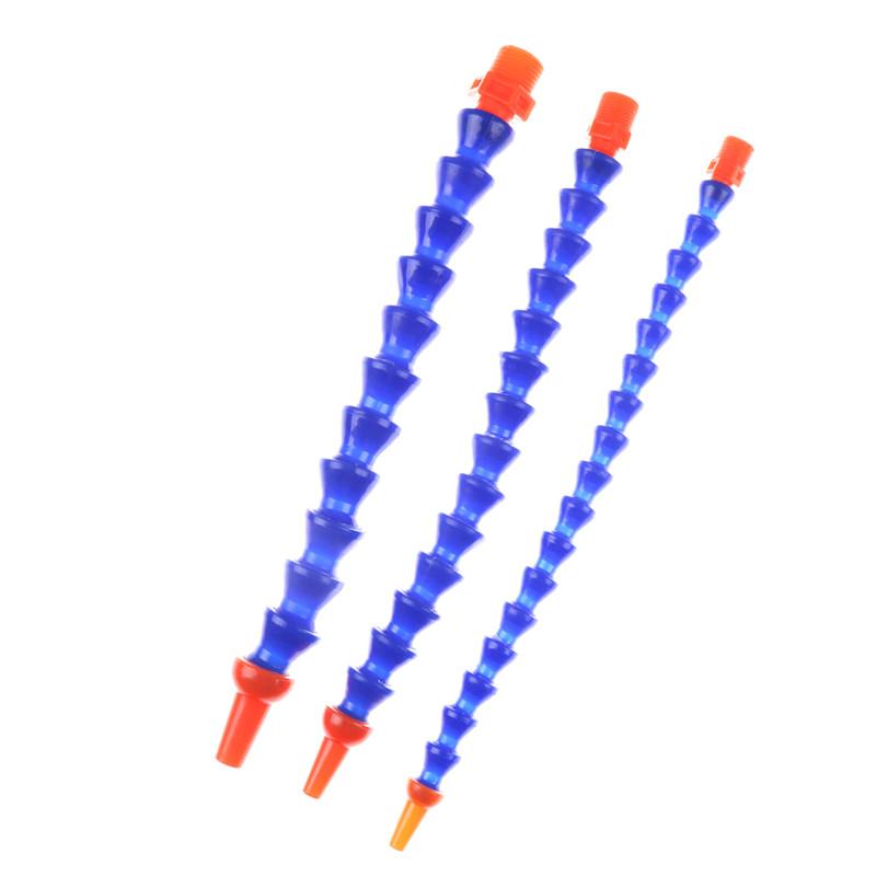 Flexible 1/4" 3/8" 1/2" Water Oil Coolant Pipe Hose Round Nozzle Without Switch