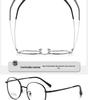 Ultra-Light Non-Magnetic Titanium Round Retro Glasses Frame for Myopia Lenses - Two-Color Versatile Design