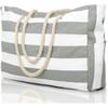 Becokan Beach Bags for Women Large Waterproof Beach Tote Bag Zipper Beach Bags Waterproof Sandproof Swim Pool Bag Large Tote