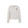 Levis SS23 Solid Color Round Neck Pullover Sweater Women Sweater Beige A4939-0000