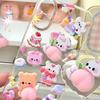 1/2/4pcsCute 3D Decompression Soft Butt Pinch Fun Cartoon Stickers Kawaii DIY Phone Water Bottle Decoration Stickers Gift