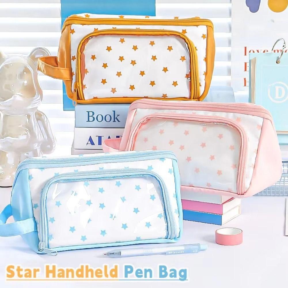 Portable Large Capacity Pencil Case Detachable Cosmetic Storage Bag Bag Back To School