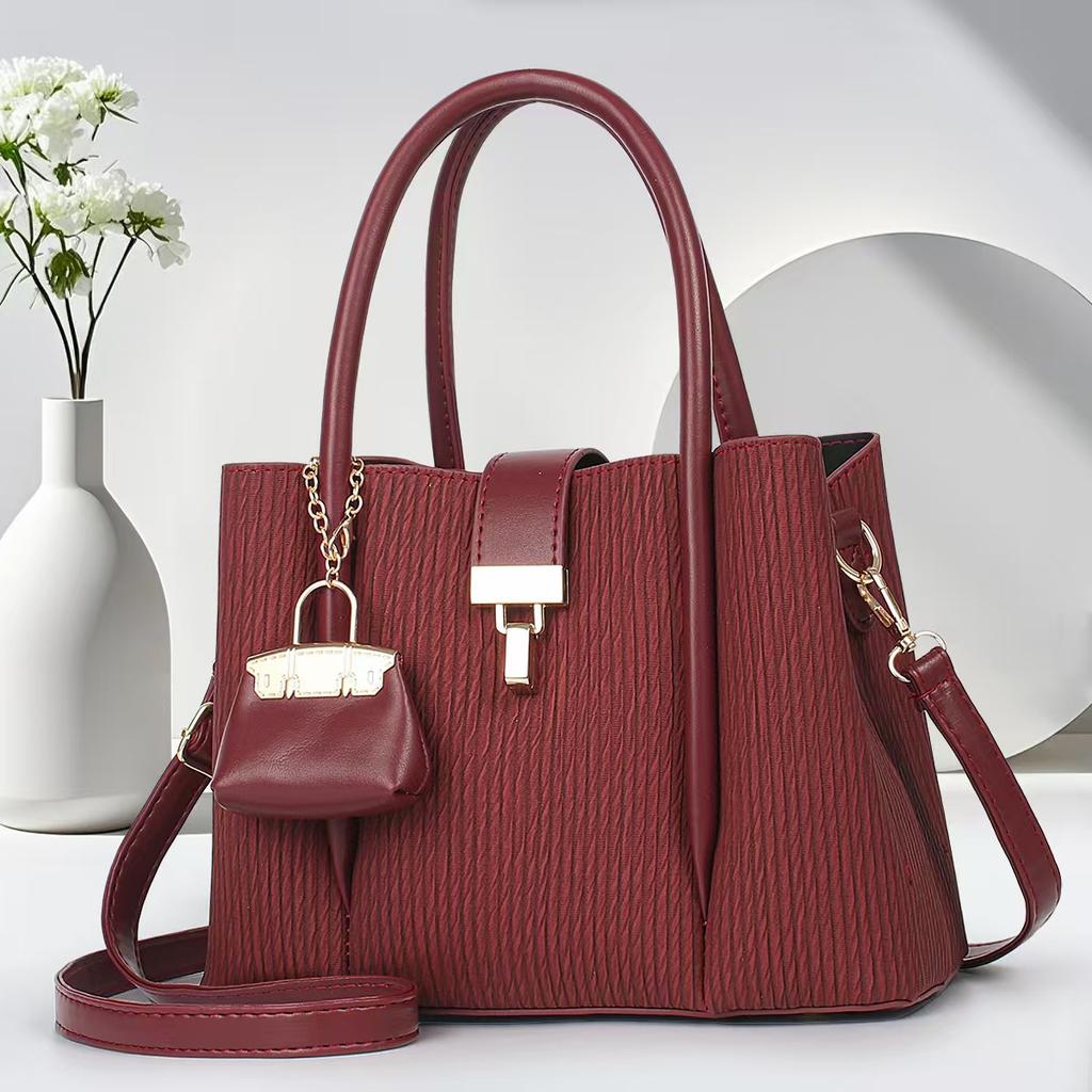 Neue gestreifte modische Handtasche mehrschichtig große Kapazität Umhängetasche hochwertig Tragetasche vielseitig Crossbody-Tasche