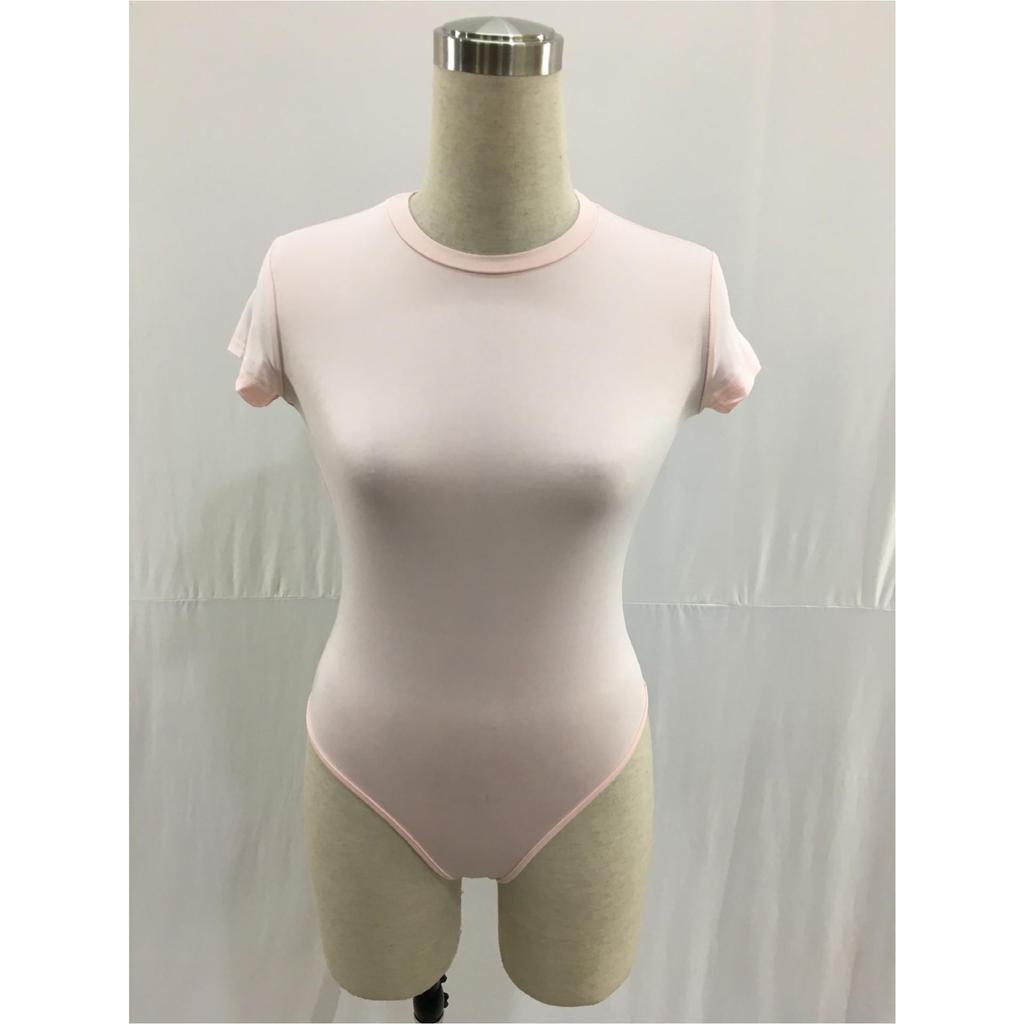 European Hot Selling Short Sleeve Round Neck Base Layer Jumpsuit Bodysuit FK1488