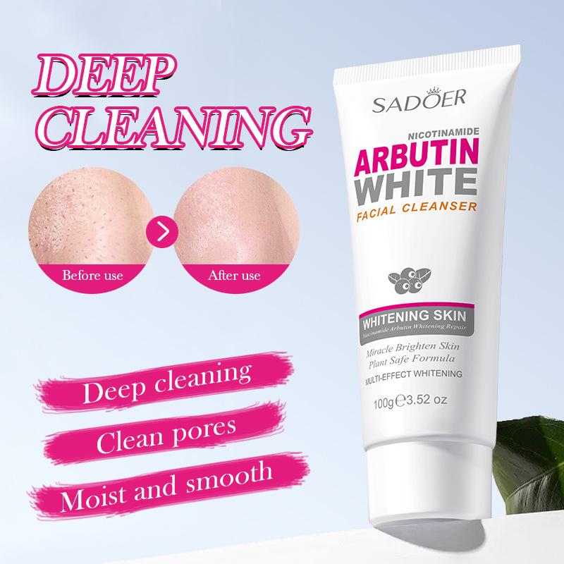 Arbutin Facial Cleanser SADOER Niacinamide Cleanser