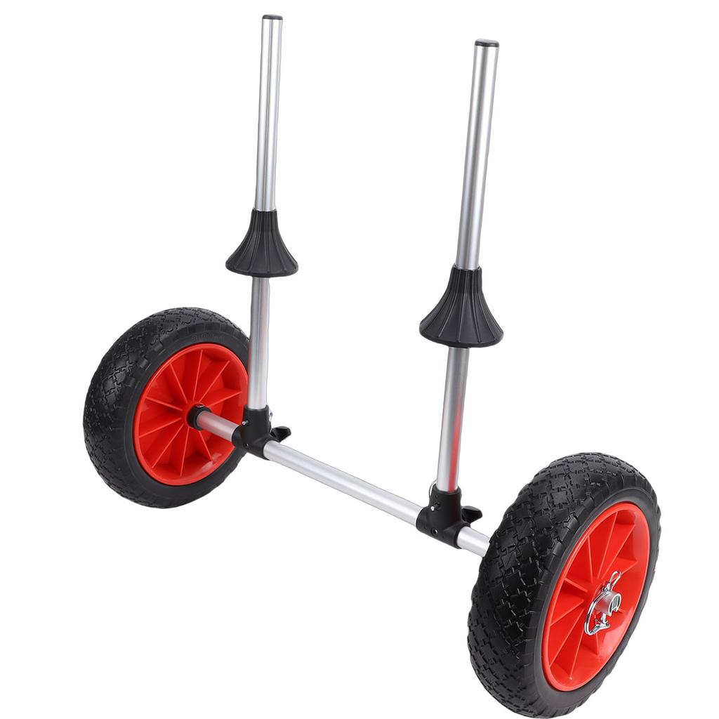 Folding Kayak  , Lightweight Canoe Trolley Carrier with Aluminum Alloy Frame and Rubber Wheels, Stable   for Transporting Kayaks or Rafts