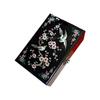 Secure Locking Lacquer Jewelry Organizers Hand Painted Wood Storage Box for Valuables and Accessories