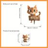 Kreative Katzen-Wandtattoos mit Schriftzug, niedliche, abnehmbare und selbstklebende Wandtattoos für Kinderzimmer und Wohnzimmer