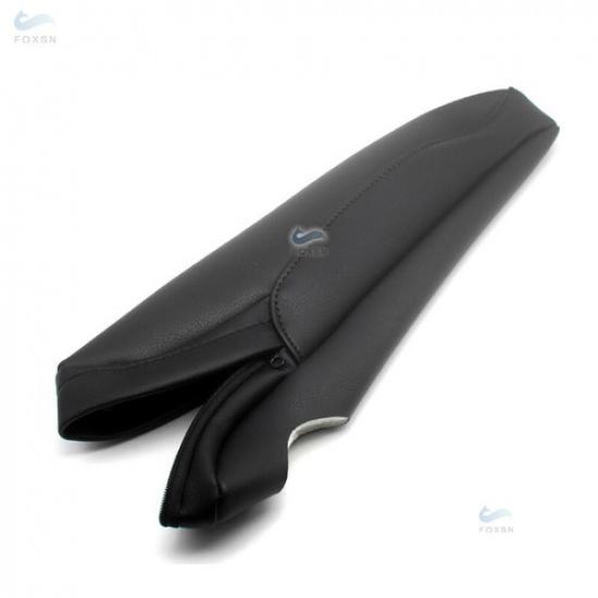 Black Leather Left/Right Seat Armrest Handle Cover Trim for 04-12 Honda Odyssey