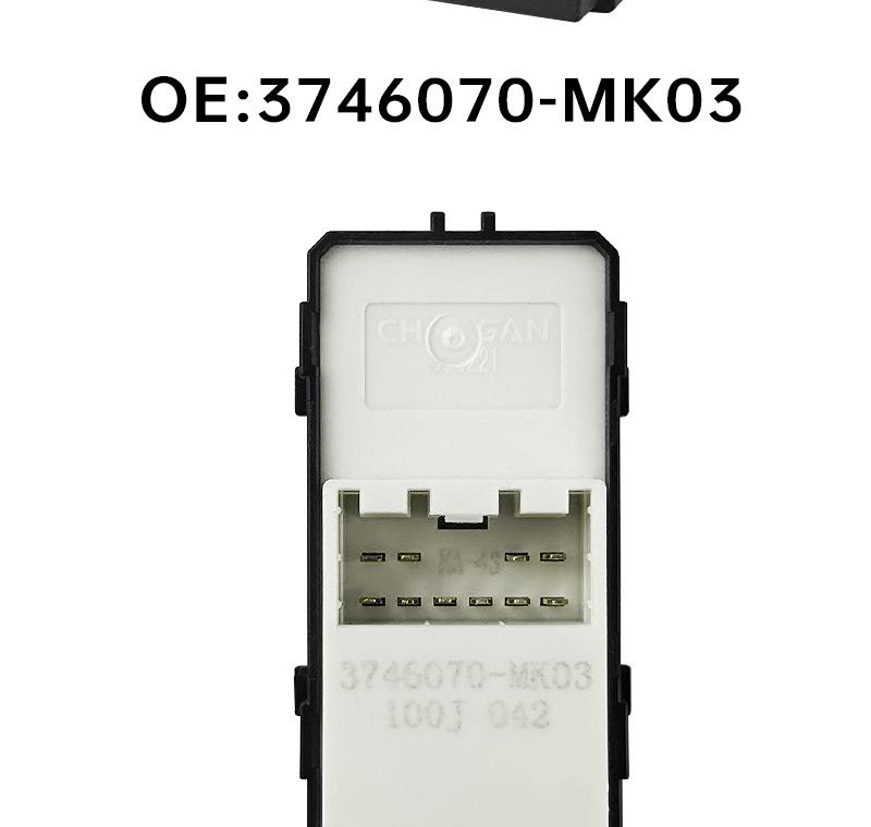 Changan CS95 Front Passenger Rear Window Switch 3746070-MK03