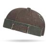 Retro Wash Denim Brimless Caps for Men Streetwear Hip Hop Hats Letter Star Embroidery Beanie Docker Caps Adjustable Dome Hats
