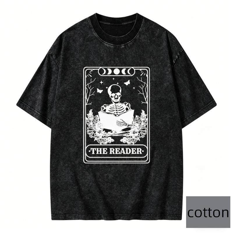 Oversize Korean Style Vintage Shortsleeved Tshirt Raccoon Reading Graphic Tee Top Men Women Loose Fit Streetwear Casual Tee