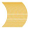 18 Pieces Rim Color Wheel Sticker Bicycle Scooter Styling Reflector Decal Motorcycle Reflective Strip Reflective Rim Tape