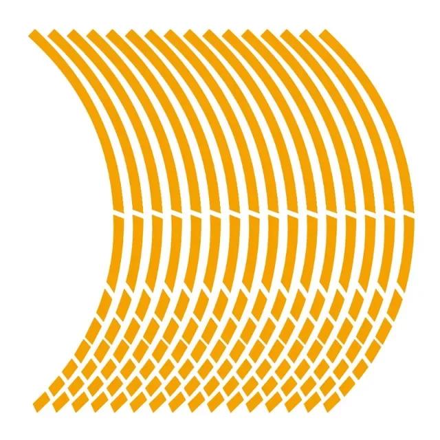 18 Pieces Rim Color Wheel Sticker Bicycle Scooter Styling Reflector Decal Motorcycle Reflective Strip Reflective Rim Tape